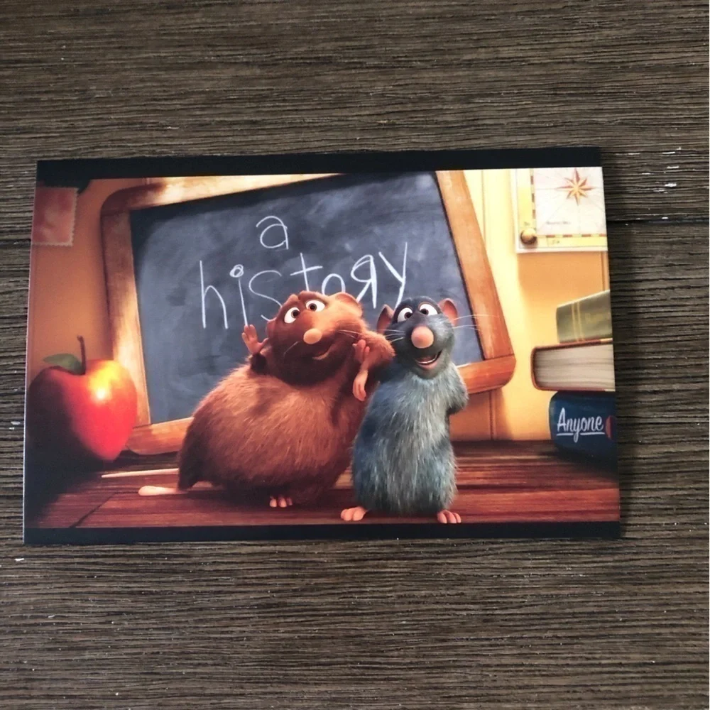Disney Pixar Movie Postcards: Ratatouille, & Your Friend the Rat 5 pack.